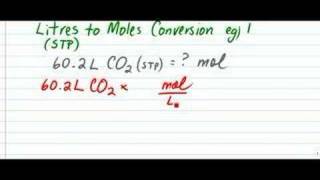 litres to mole conversion [upl. by Nylsoj]