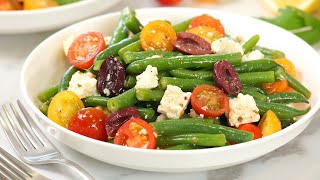 Mediterranean Green Bean Salad  Fresh  Healthy Summer Salad Recipe [upl. by Blanchette]