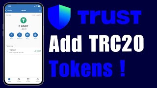 How to Add TRC20 Tokens to Trust Wallet  2024 [upl. by Assirhc]