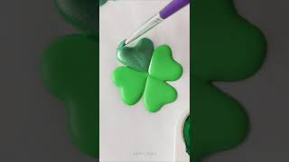 SweetAmbs Shorts  Shiny Royal Icing 4 Leaf Clovers [upl. by Assili]