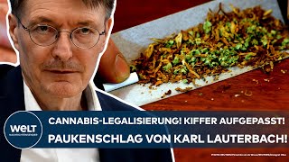 CANNABISLEGALISIERUNG Kiffer aufgepasst Paukenschlag von Gesundheitsminister Karl Lauterbach [upl. by Fanechka]