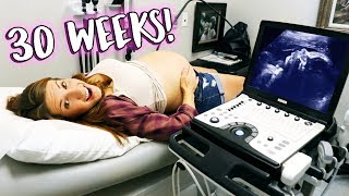 30 Weeks Pregnancy Ultrasound  Baby Is Almost Here [upl. by Eivod]