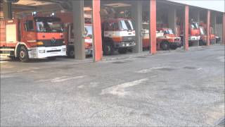 Vigili Del Fuoco RomaUscita Automezzi per incendio appartamento [upl. by Auqinihs]