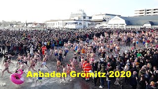 Anbaden Ostseebad Grömitz Neujahr 2020 [upl. by Angil]