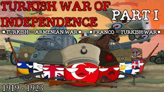 Turkish war of Independence 19191923  Countryballs  Animation  Episode 1 [upl. by Bevon]