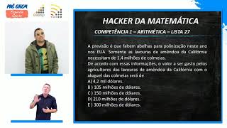 Hackeando a matemática da Lista 27 Q1 Aritmética venha ser um HACKER DA MATEMÁTICA também [upl. by Onitram]