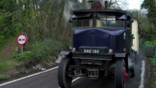 1934 SENTINEL STEAM LORRY CLIMBING BEACHY HEAD [upl. by Nyla]