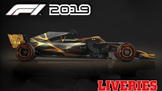 F1 2019 CONCEPT LIVERIES [upl. by Nylrac11]