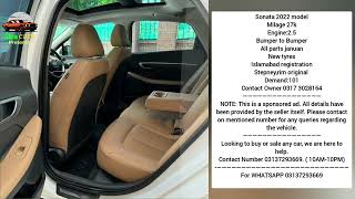 2022 Hyundai Sonata Excellent Condition with Low Mileage for Sale [upl. by Edythe]