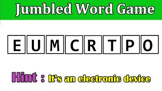 7 Guess the Jumbled Word By Using the Hint  Word Scramble  Puzzles guessthejumbledword jumble [upl. by Anor]