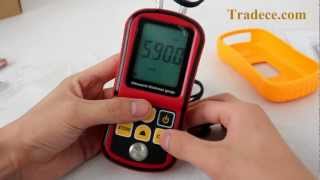 Digital Ultrasonic Thickness Gauge  Sound Velocity Measurement  Auto Calibration [upl. by Frangos288]