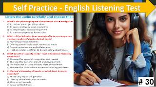 30  Listening test ieltslistening ieltslisteningtestforpractice ieltsexam english englishexam [upl. by Ayo]