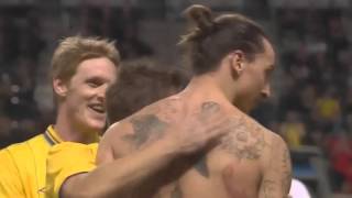 Sweden Vs England 4 2 Zlatan Ibrahimovic Unbelievable Bicycle Goal with Stan Collymore commentary [upl. by Standford]