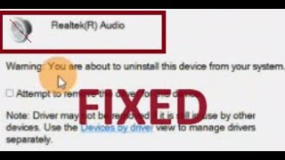 how to fix Realtek Audio drivers not working windows 11 [upl. by Garret]