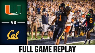 Miami vs Cal Full Game Replay  2024 ACC Football [upl. by Enomis]