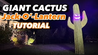 HALLOWEEN GIANT CACTUS TUTORIAL [upl. by Godbeare503]