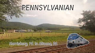 Harrisburg to Altoona  Amtraks Pennsylvanian [upl. by Odlo]