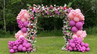 Balloon Garland Flower Arch [upl. by Asenaj]