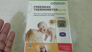 Omron forehead thermometer infrared thermometer full review in hindi [upl. by Kendry]