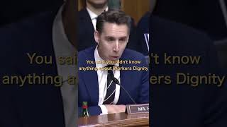 Sen Hawley REJECTS Judicial Nominee For BLATANTLY LYING While Under Oath [upl. by Notsuoh]