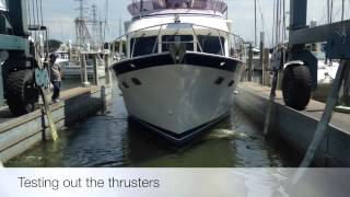 44 Defever Bow Thruster and Stern Thruster Installation [upl. by Iadam]