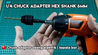 🔴Chuck adapter hex shank 6mm  Keyless hex shank adapter  converter hex shank 6mm  Review [upl. by Tavy806]