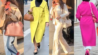 MILAN STREET FASHION 2024☀️EARLY SPRING 2024 FASHION TRENDS 🇮🇹ITALIAN STYLE SPRING LOOKS [upl. by Ardnossac]