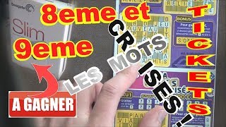 DERNIERE CHANCE  On joueon gratte et on Gagne aux Mega Mots Croisés 8ème et 9ème tickets [upl. by Brit]