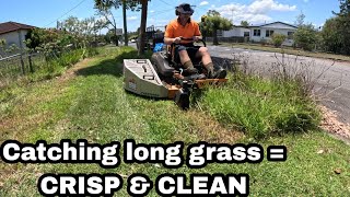 STUNNING Yard rescue  Mowing tall grass [upl. by Nirrol]