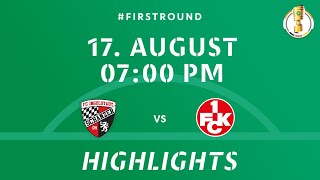 DFBPokal 202425 Round 1  FC Ingolstadt 04 vs 1 FC Kaiserslautern  DFB Pokal Highlights [upl. by Eniala522]