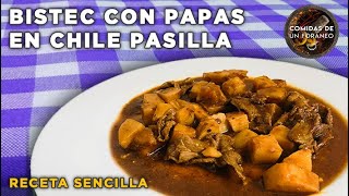 Bistec en Chile Pasilla  Receta fácil [upl. by Noisla600]