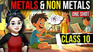 Metals and Non Metals Class 10 One Shot  Animation Class 10 Science Chapter 3 [upl. by Ahsieyn]