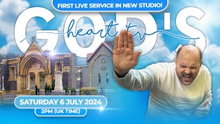 FIRST LIVE SERVICE IN GODS HEART TV NEW STUDIO [upl. by Llenad461]