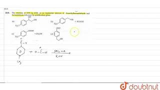 The reaction of 50 aq KOH on an equimolar mixture of 4methylbenzaldehyde [upl. by Kcirej265]