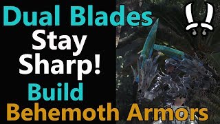 MHW Dual Blades HIGH DPS Build quotStay Sharpquot 100 Affinity  50  DB  Mixed Set  Behemoth armors [upl. by Gonzales]