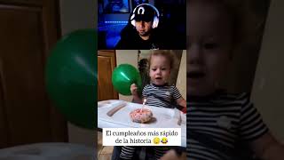 EL CUMPLEAÑOS MAS RAPIDO DE LA HISTORIA shortvideo shorts short shortsviral shortsfeed video [upl. by Murvyn347]