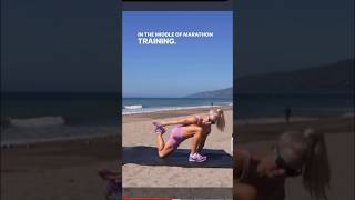 Help Hamstring Cramp 😆 shorts marathontraining hamstring mobilityflow [upl. by Naivad]