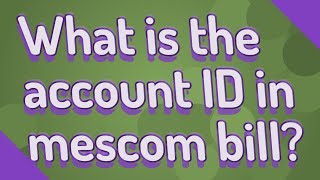 What is the account ID in mescom bill [upl. by Eissim434]