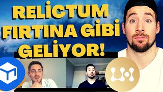 😮 RELİCTUM FIRTINA GİBİ GELİYOR ROMAN ile RÖPORTAJ amp 10 KİŞİYE 350TL ÇEKİLİŞ Kripto da Son Durum [upl. by Aliuqat]