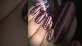 Unhas Decoradas com Esmalte preto e roxo cintilante 💟💅 unhas [upl. by Acirre]