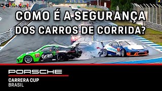 Você conhece quais são os mecanismos de segurança dos carros de corrida  Porsche Cup Brasil [upl. by Kcirdneh]