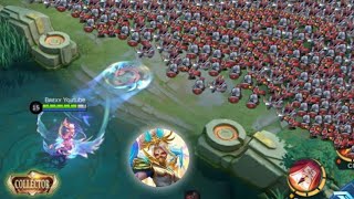 Riverland pheonix Hanabi no cooldown skill vs 1000 minions new hanabi skin [upl. by Dimitri]