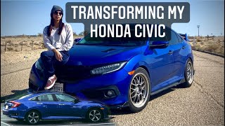 FULL MOD LIST for my Honda Civic Touring  Walk Around Tour  Cheap 10th Gen Sedan Mods [upl. by Tempest]