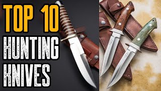 TOP 10 BEST HUNTING KNIVES ON AMAZON [upl. by Darsie845]