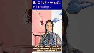 What is IUI amp what is IVF difference between IUI amp IVF by Dr Fatma Rentiya Fertility Dr shorts [upl. by Aicilehp790]