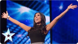 Francine Lewis with her many impressions  Week 2 Auditions  Britains Got Talent 2013 [upl. by Flossie]