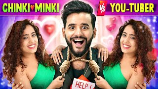 10 YouTuber Boys VS ChinkiMinki  Twins DATING Challenge😂 [upl. by Anitap]