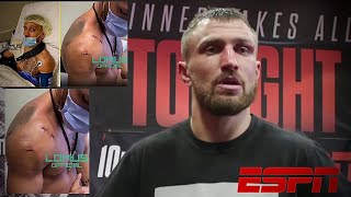 Vasyl Lomachenko Shows CAREER ENDING INJURY vs Teofimo Lopez Demands REMATCH Khabib Foot Injury [upl. by Hennebery]