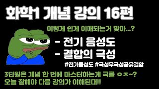 화학1 내신대비 16편  전기 음성도 결합의 극성 [upl. by Lou]