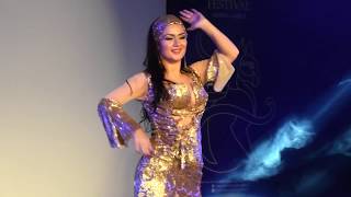 Warda  SaidiGhawazy on Kazafy Troupe Gala Show OPF 2017 رقص غوازي [upl. by Acinot]